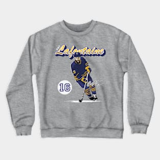 Pat Lafontaine Buffalo Retro Script Crewneck Sweatshirt